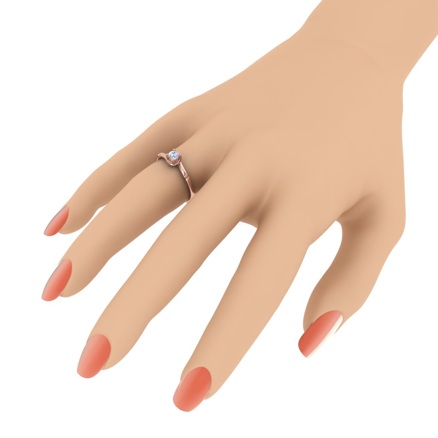 1/4 Carat 4-Prong Solitaire Diamond Engagement Ring in 10K Gold - Perfect for Proposals, Anniversaries & Wedding Bands