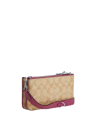 Coach Double Zip Crossbody Bag in Signature Canvas - Stylish & Functional Purse for Women, Perfect for Everyday Use, Travel, and Shopping