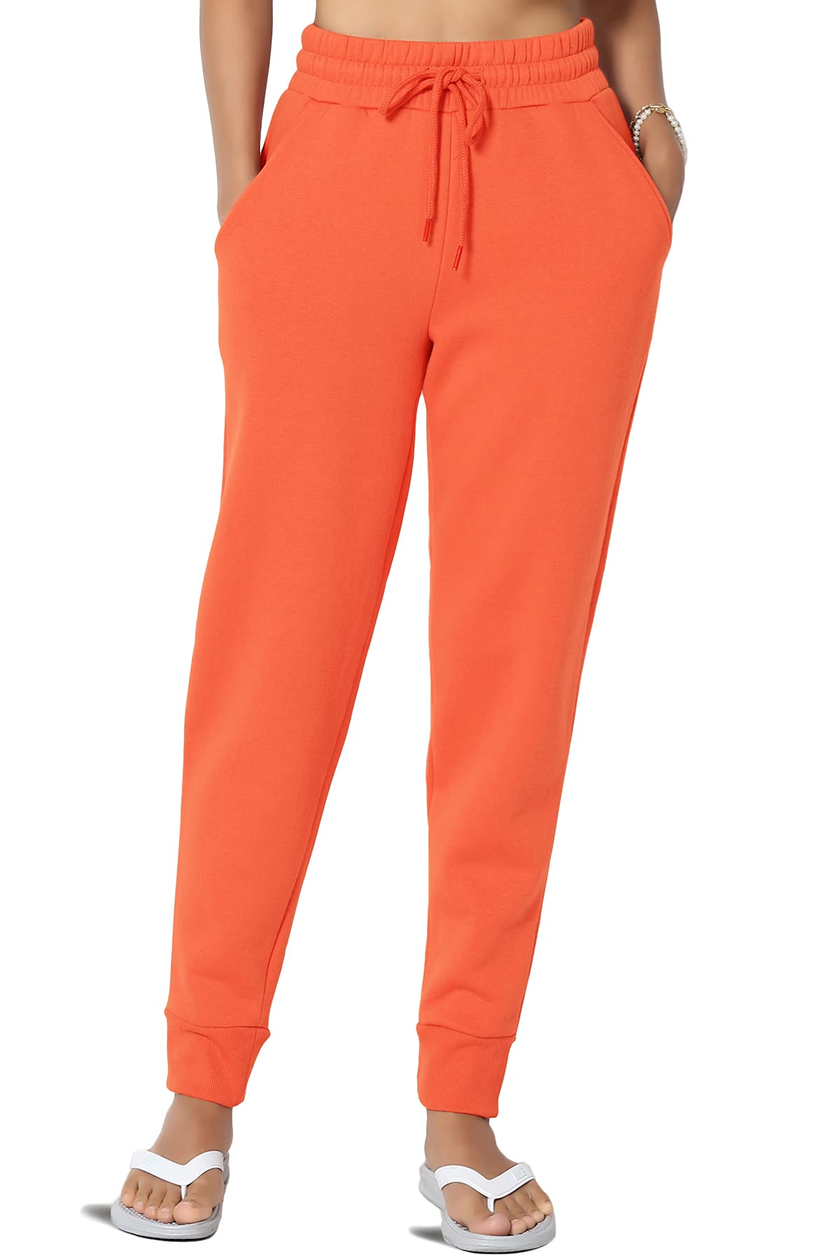 The Mogan Active Lounge Comfortable Cotton Blend Drawstring Waist Jogger Sweatpants for Women - Soft Casual Pants for Yoga, Running, Travel & Relaxing at Home
