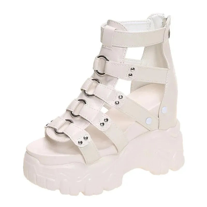 Women's Summer Ankle Strap Wedge Sandals - Comfortable Casual Beach Shoes for Walking, Travel & Outdoor Activities