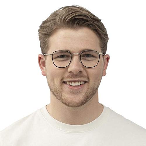 Eyebobs Inside Unisex Premium Reading Glasses for Men & Women - Square Frame Readers for Computer Work, Reading & Office Use