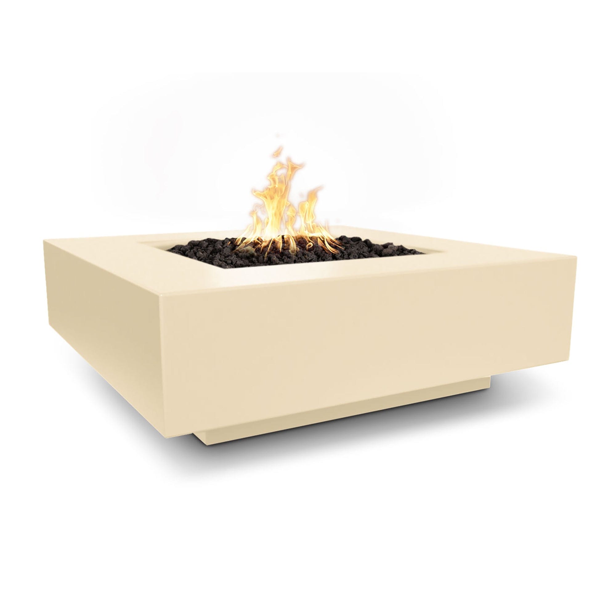 Premium Cabo Square Concrete Outdoor Fire Pit - Durable & Weather-Resistant for Patio, Backyard, and Garden Gatherings