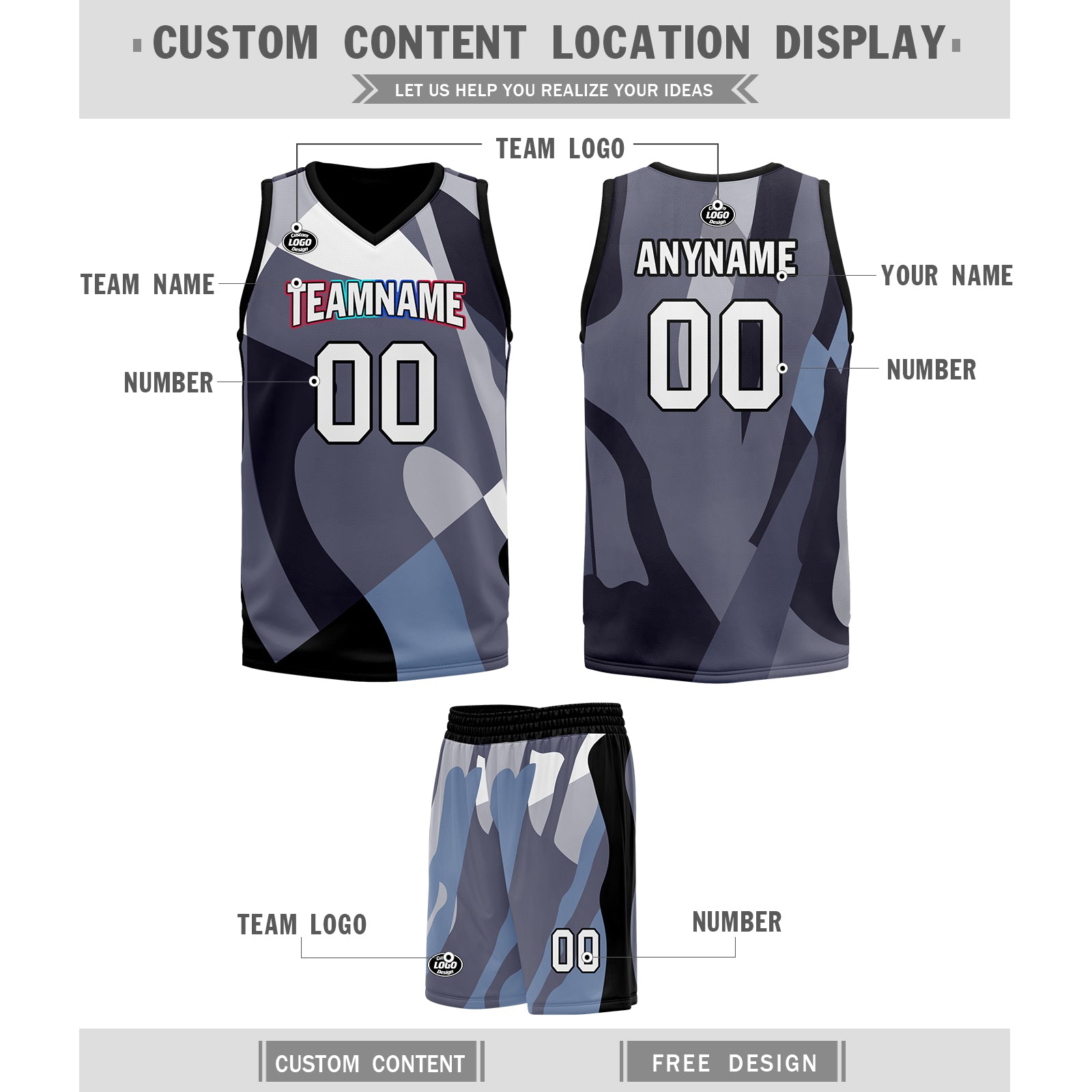 Custom Cyan Blue Camouflage City Edition Basketball Jersey - Personalized Sports Uniform BBJ01 D06101 for Team Games, Streetwear & Fan Collections