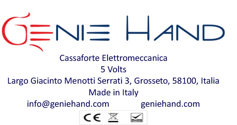 Genie Hand Time Lock Safe with Countdown Timer - B-Class Security Lock & Anti-Bounce Technology - Perfect for Home, Office, and Retail Security