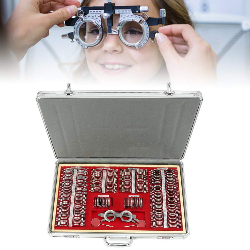 266-Piece Professional Optometry Kit - Metal & Aluminum Frame Optical Audition Set with Shell Automatic Lens - Perfect for Eye Exams, Vision Testing & Optical Practice in Clinics & Schools