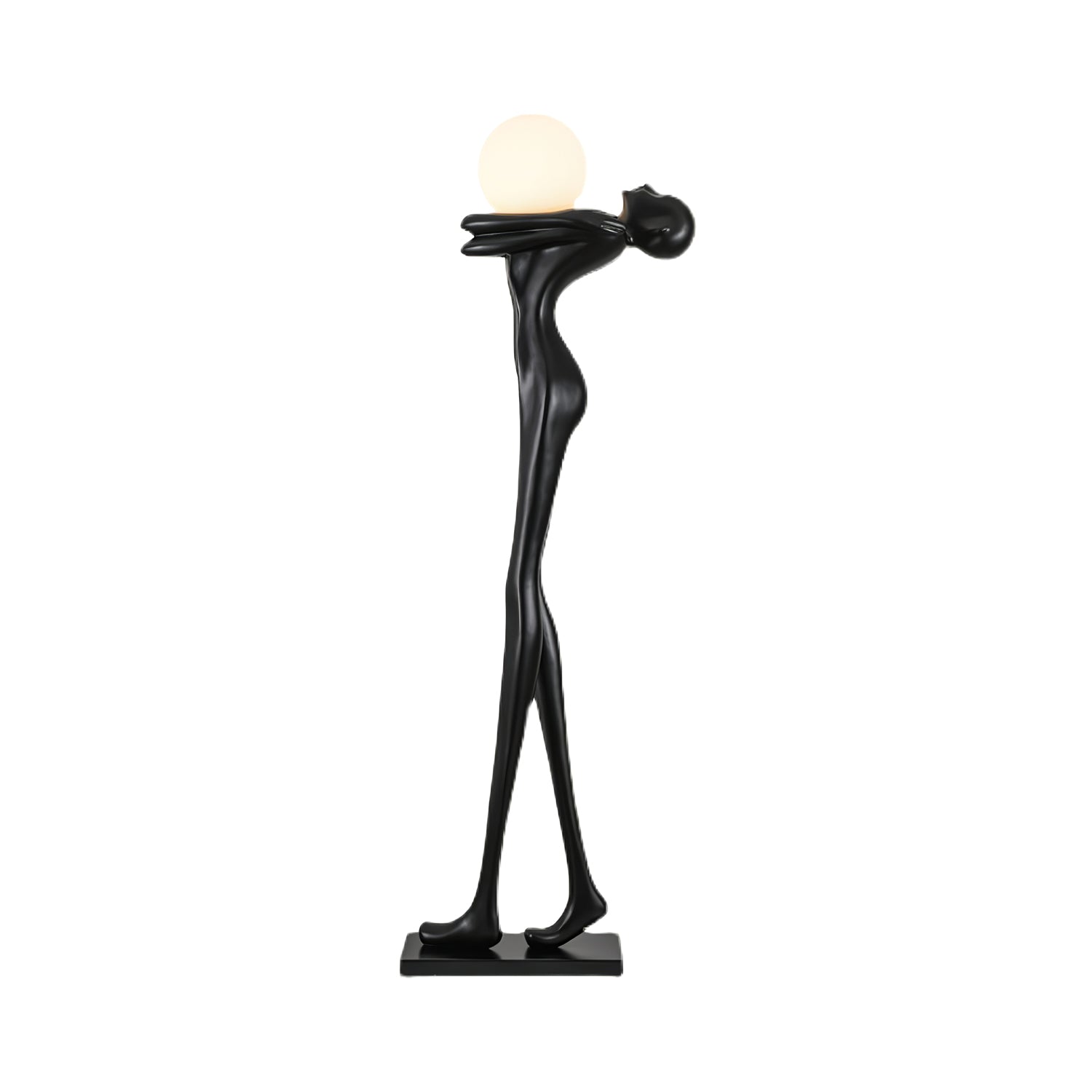 Modern Embrace Ball Sculpture Floor Lamp - Elegant Home Decor Lighting for Living Room, Bedroom, or Office - Perfect for Ambient and Accent Lighting