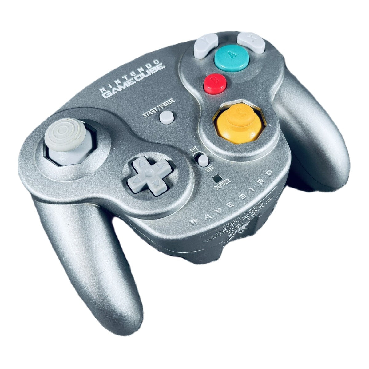 Original GameCube Wavebird Wireless Controller - Platinum (Official Nintendo) | Compatible with GameCube & Wii | Ergonomic Design for Long Gaming Sessions