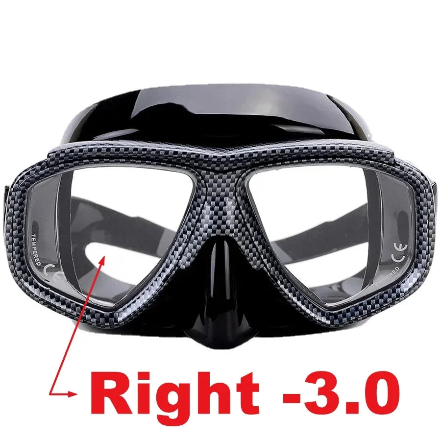 Aleefa Unisex Anti-Fog Swimming Goggles with Tempered Glass Lens for Myopia - PC & Silicone Design - Perfect for Pool, Beach & Competitive Swimming