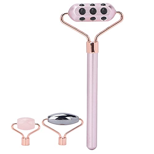 Rose Quartz Face Massage Roller for Women - Facial Beauty Tool, Muscle Relaxation & Skin Tightening - Perfect for Travel, Home Spa & Beauty Salon Use