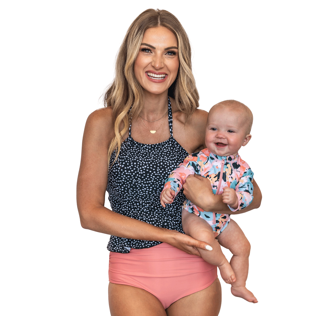 High Neck Peplum Tankini Top for Women - Flattering Swimwear with Adjustable Straps & UPF 50+ Protection - Perfect for Beach, Pool & Summer Vacations