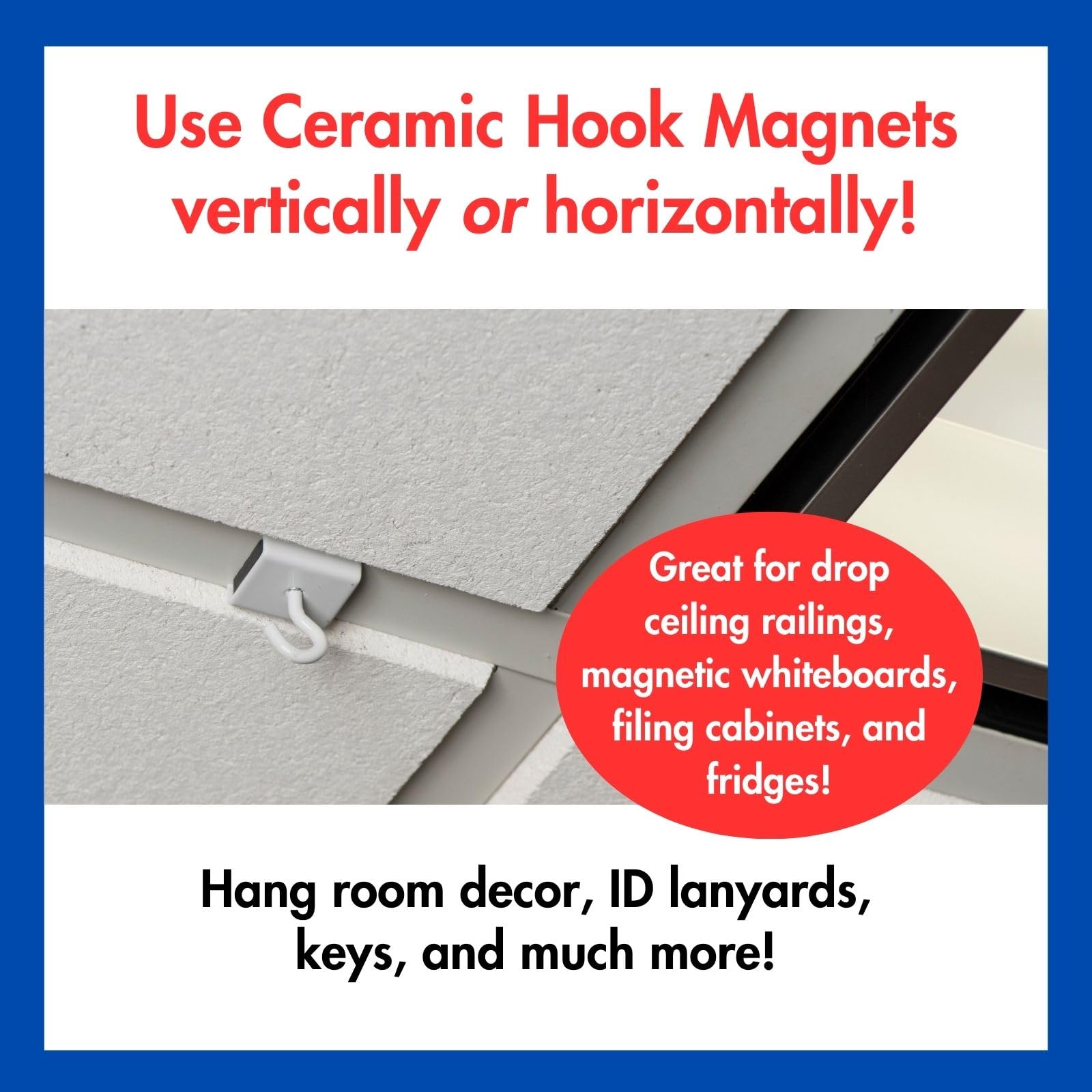 Dowling Magnets Heavy Duty Magnetic Whiteboard Accessories Bundle - Strong Fridge Magnets for Office, Classroom & School Supplies | Perfect for Teachers, Whiteboards & Refrigerators | Item 735501
