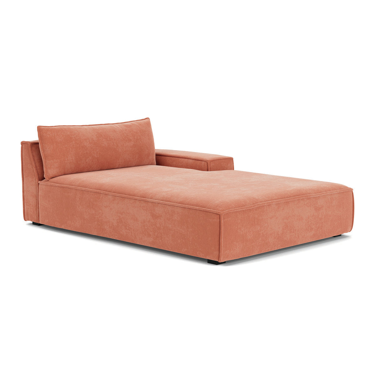 Stylish Daphne Fabric 1-Seater Right Chaise Modular Sofa - Perfect for Small Living Rooms, Apartments & Cozy Spaces