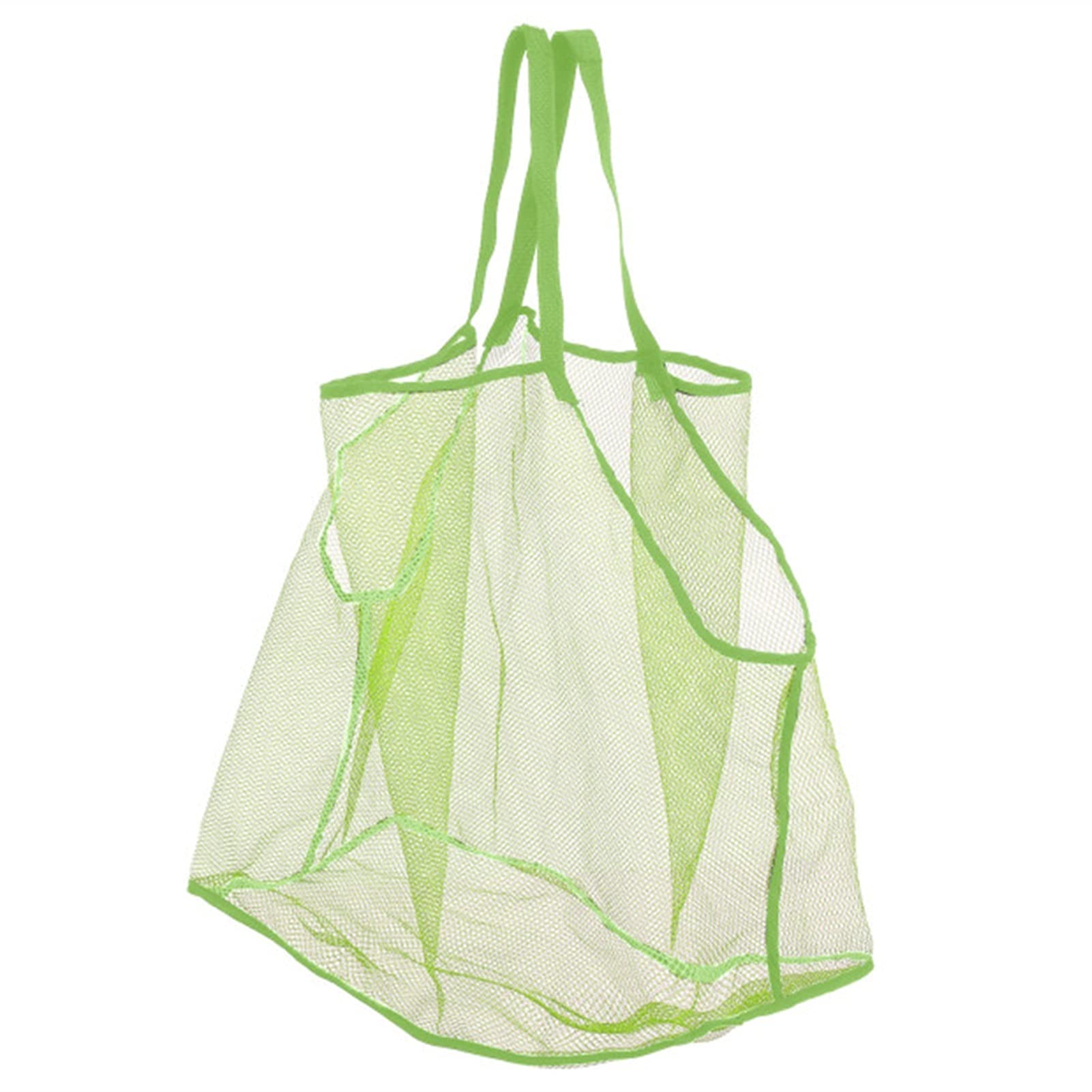 **Large Capacity Sand-Free Mesh Beach Bag - Kids Swimming & Beach Toy Storage, Holds Clothes & Towels, Durable & Easy to Carry (Green) - Perfect for Pool, Beach Trips & Water Sports**
