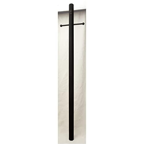 Craftmade Z8992-TB Matte Black Direct Burial Post Lamp - Outdoor Landscape Lighting for Garden, Pathway, and Driveway