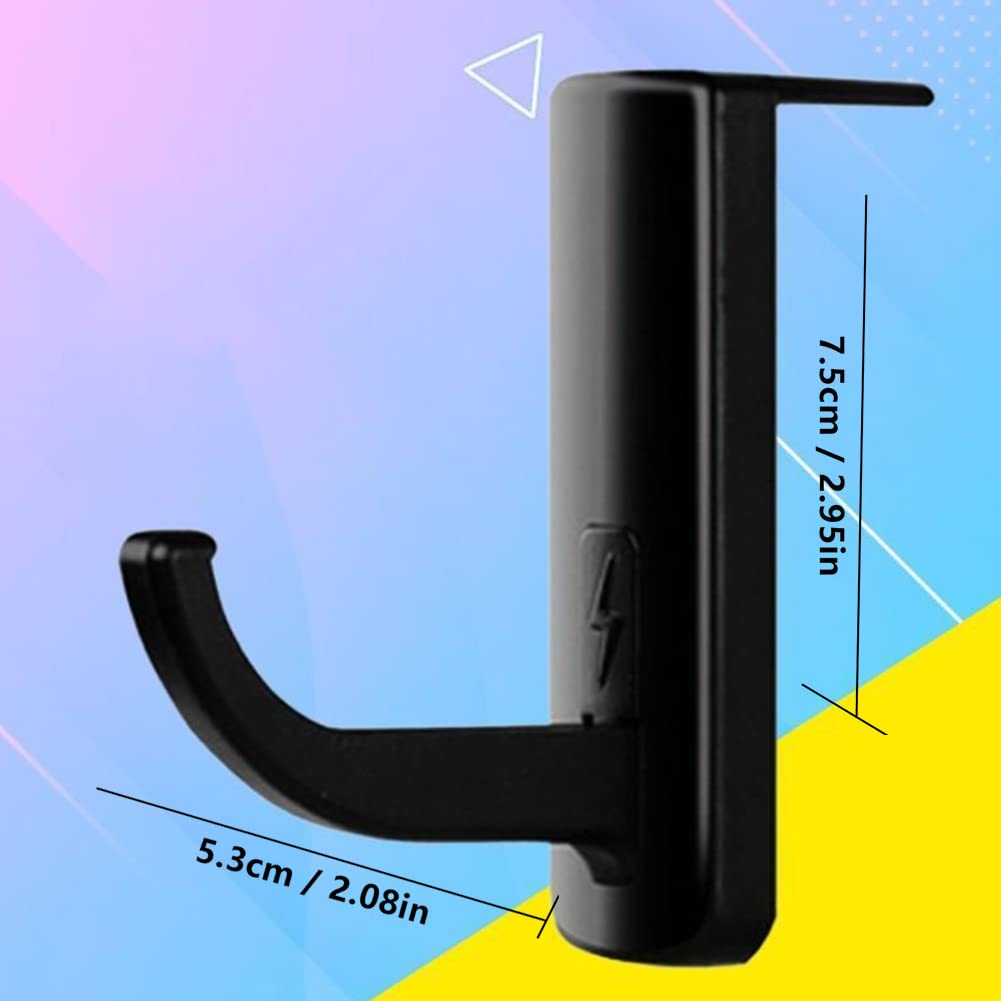 ZLXFT 4-Pack Headphone Stand Holder - Durable Earphone Hook & Hanger for Gaming Headsets, Wired Headphones - Perfect for Desk, Office, Gaming Setup & Cable Organization