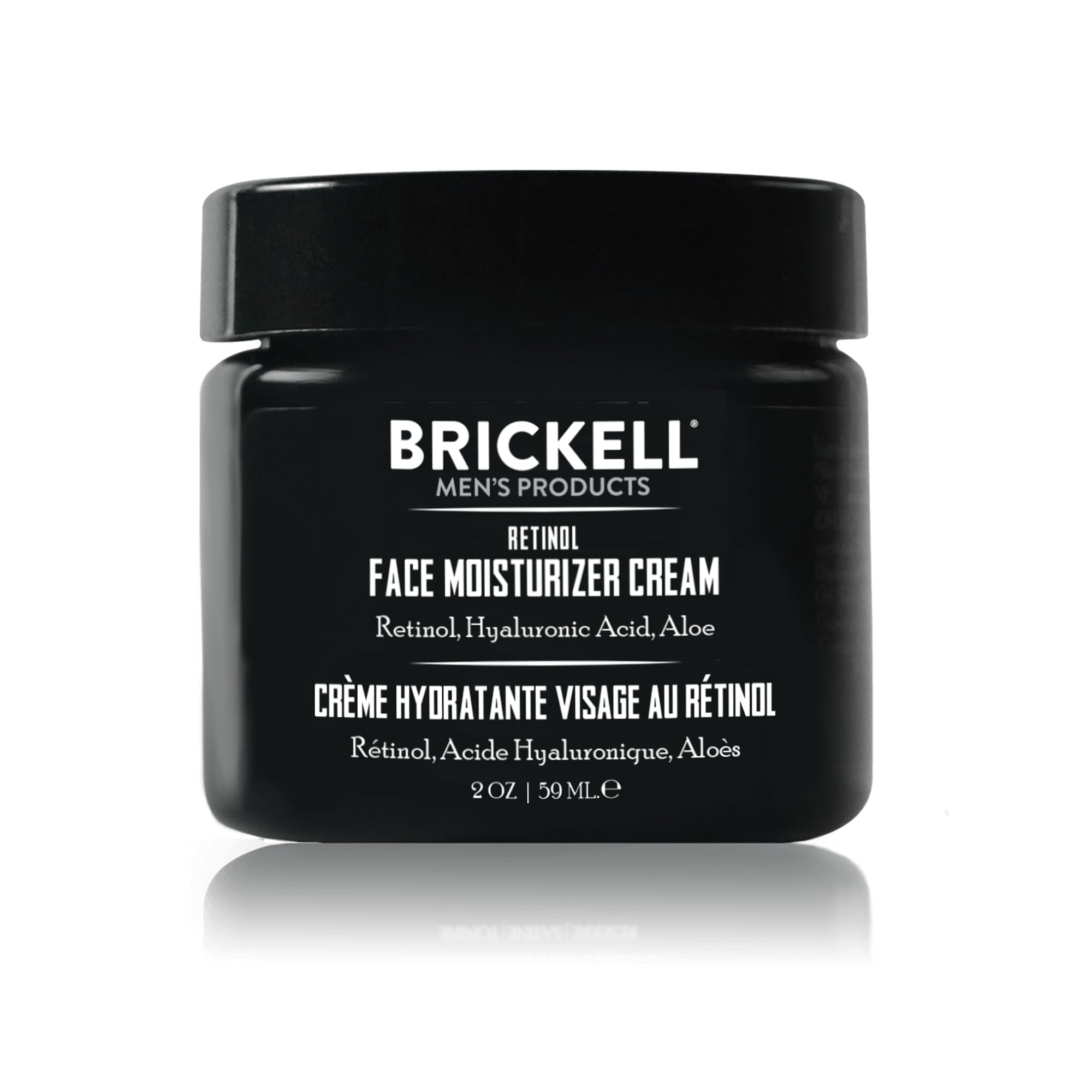 Brickell Men's Retinol Face Moisturizer Cream - Natural & Organic Anti-Wrinkle Night Cream with Retinol & Hyaluronic Acid for Fine Lines & Even Skin Tone - Fragrance-Free 2oz - Perfect for Nighttime Skincare Routine & Men's Grooming Essentials