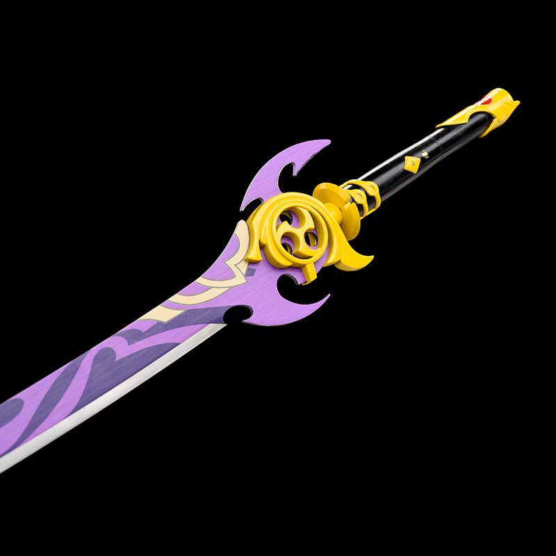 Genshin Impact Raiden Shogun & Kamisato Ayaka Cosplay Katana - Carbon Steel Replica Sword for Anime Fans & Collectors | Perfect for Cosplay, Display & Gift Giving