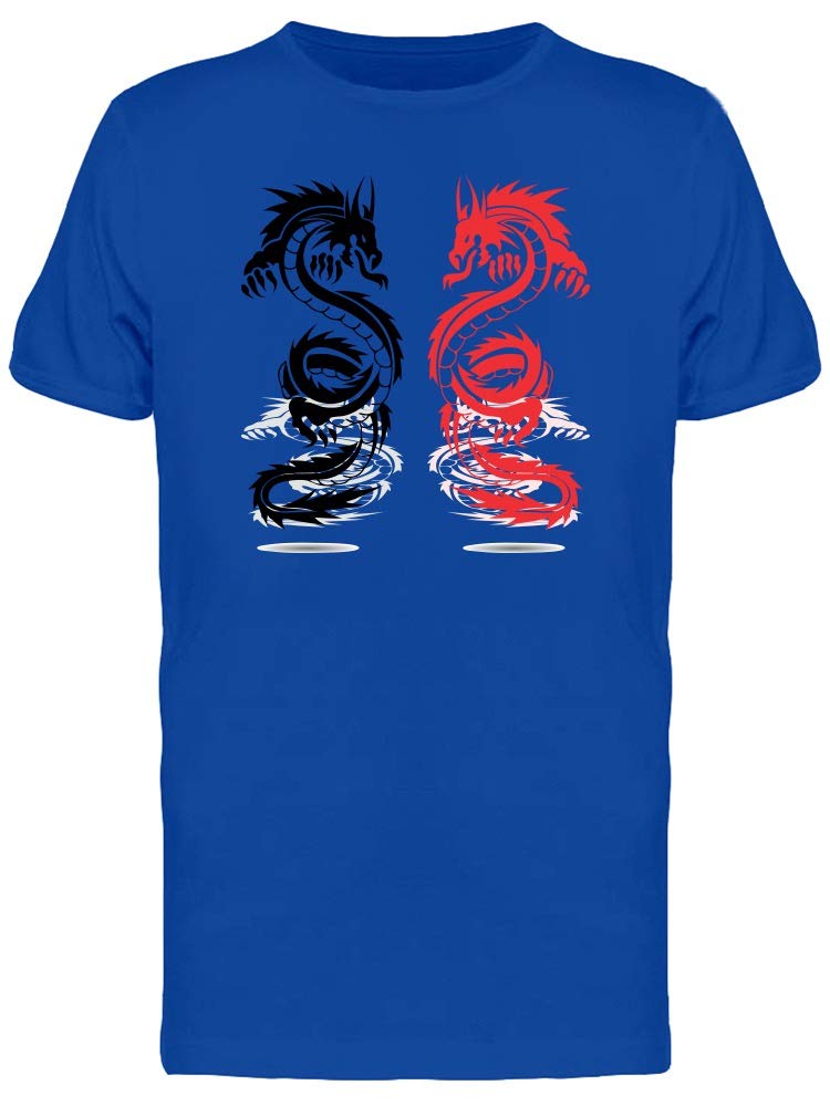 Red & Black Dragon Graphic T-Shirt for Men | Cool Anime & Gaming Tee | Casual Wear & Cosplay Outfit