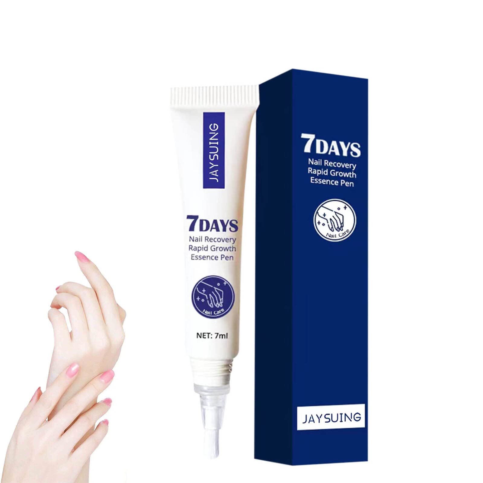 JAYSUING 7 Days Nail Recovery Rapid Growth Essence Pen - Nail Repair Serum for Damaged & Discolored Nails, Toenail Growth Treatment (1pc) - Perfect for Nail Care Routine & Salon Use