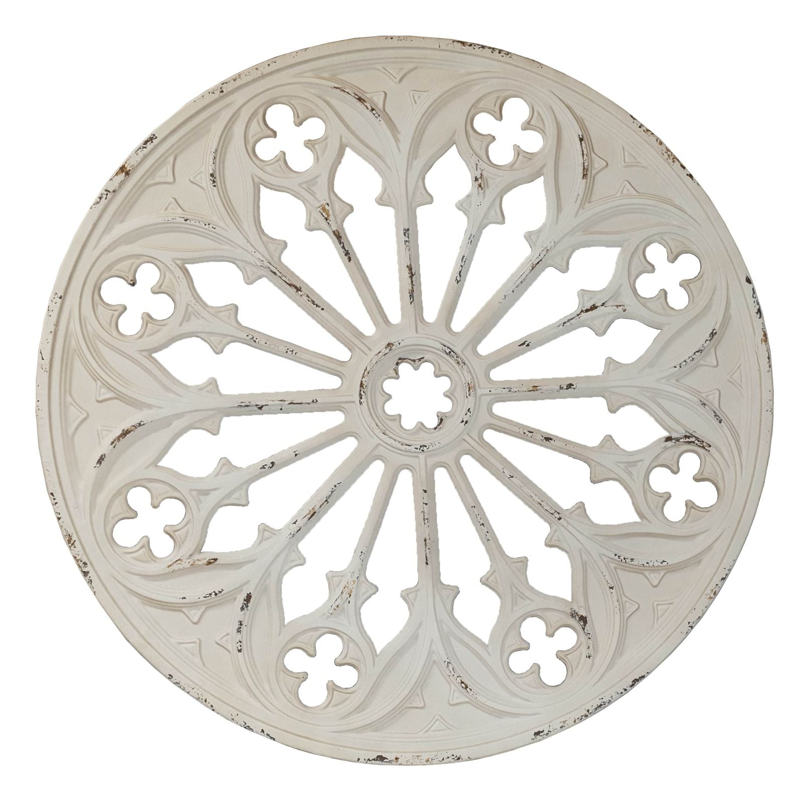 Elegant Circular White Wall Art - Modern Home Decor for Living Room, Bedroom & Office