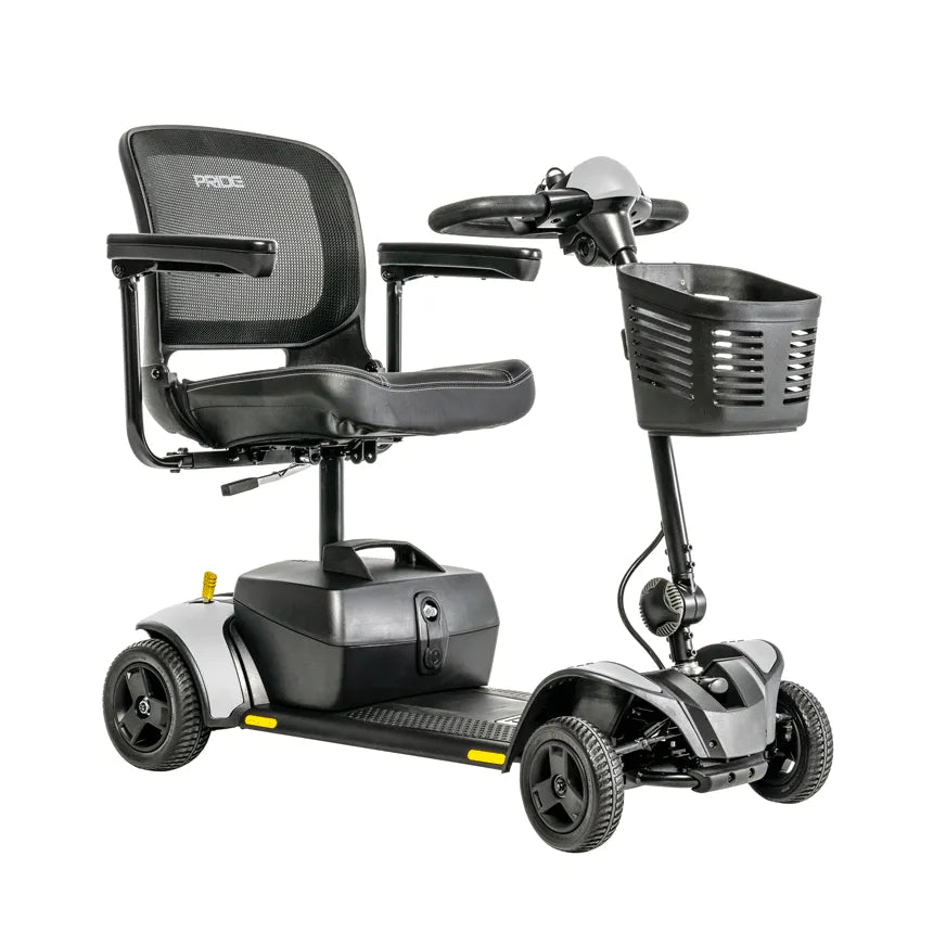 Go Go Elite Traveler 2 Four Wheel Mobility Scooter - Lightweight & Foldable for Seniors & Travel - Perfect for Airports, Shopping Malls & Outdoor Adventures