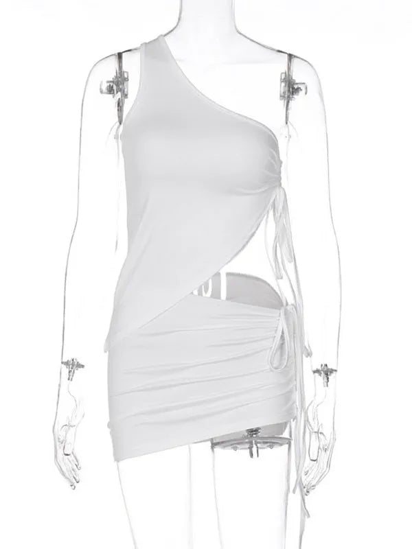 Stylish Women's Casual Ruched Two-Piece Skirt Set - Summer Outfits for Beach, Party & Date Night