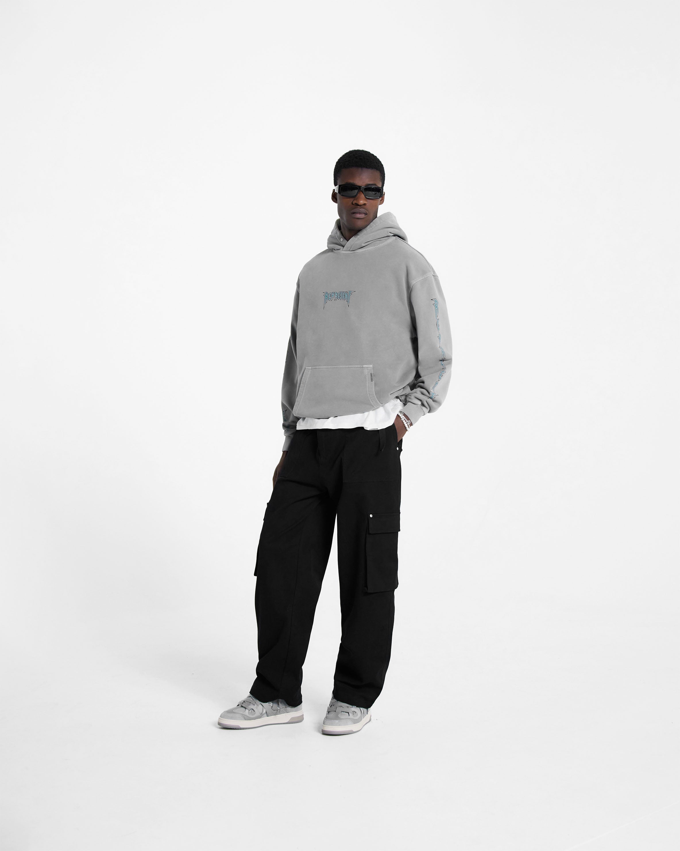 Rock Logo Hoodie - Ultimate Grey | Stylish Unisex Pullover for Men & Women | Perfect for Casual Wear, Street Fashion & Outdoor Activities