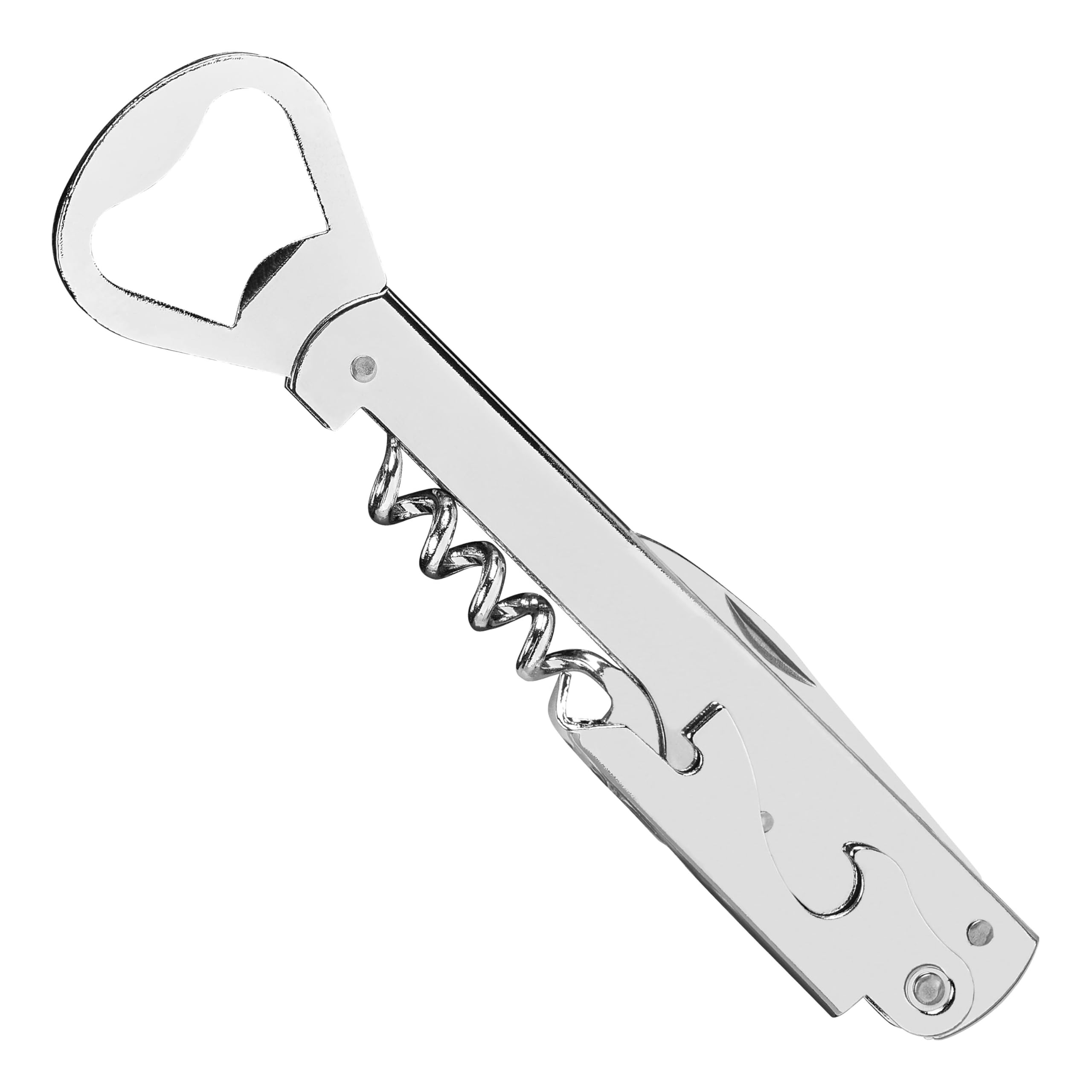 Premium Waiter's Friend Corkscrew - Multi-Functional Bar Tool for Opening Wine & Beer Bottles Easily | Dishwasher Safe | Perfect for Home Bars, Restaurants & Wine Enthusiasts