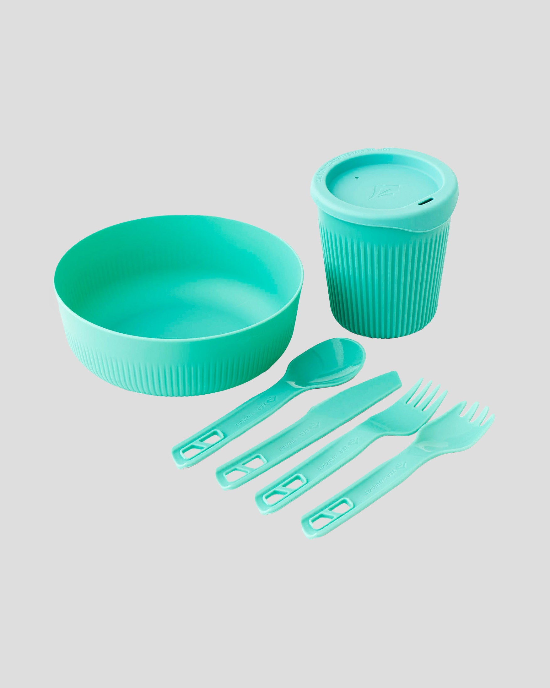Sea to Summit Passage Dinnerware Set - 6 Piece Blue Camping Dishes for Backpacking, Hiking & Outdoor Adventures
