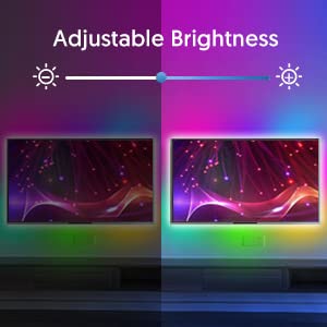 Smart LED TV Backlight - 9.8ft USB Fairy Lights with Remote, 16 Million Colors, Dimmable 30 LEDs for 40-55 Inch TVs | Perfect for Gaming Setup, Home Theater & Ambient Lighting