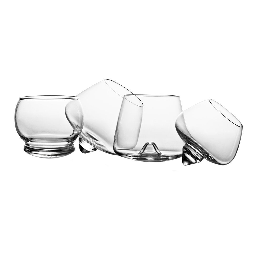 Premium Cognac Glasses Set of 2 - 4-Pack Luxury Snifters for Brandy, Whiskey & Bourbon - Elegant Glassware for After-Dinner Drinks, Gifts & Home Bar Decor