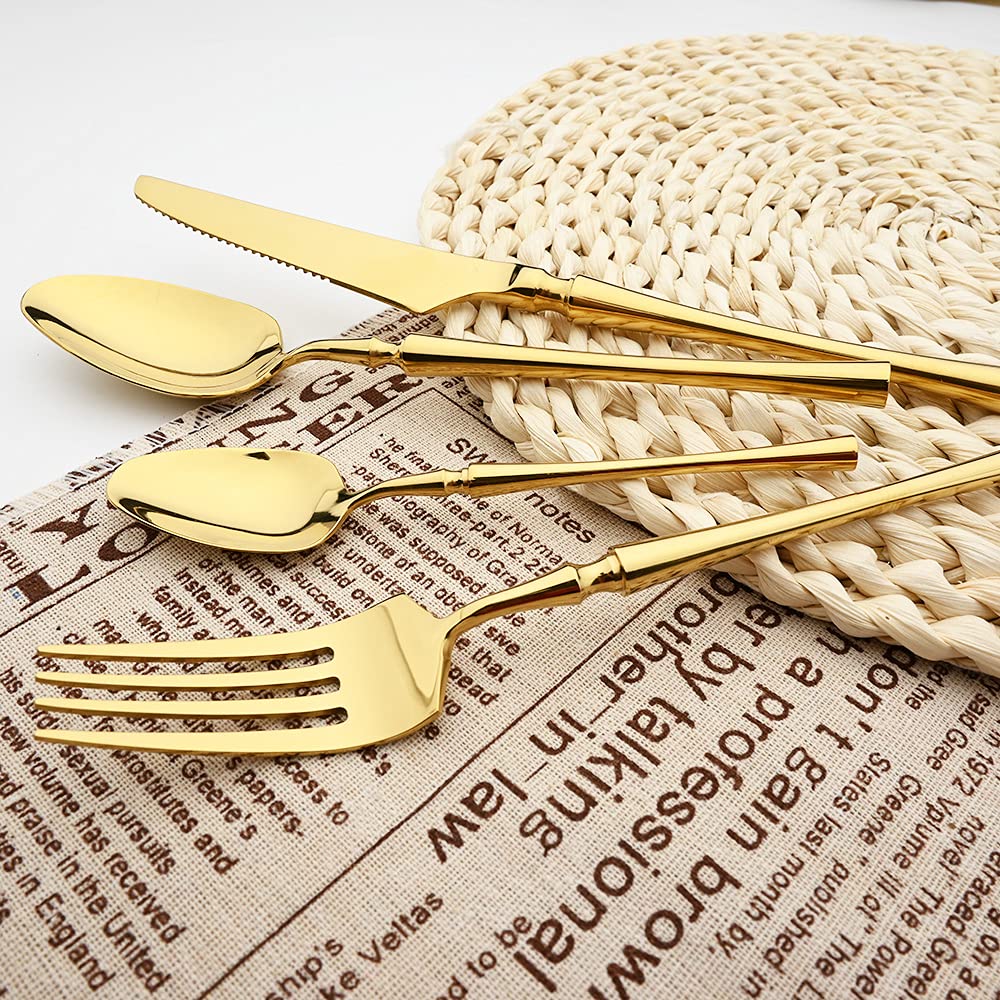 Premium 4-Piece Gold Coffee Spoons Set - 6.89