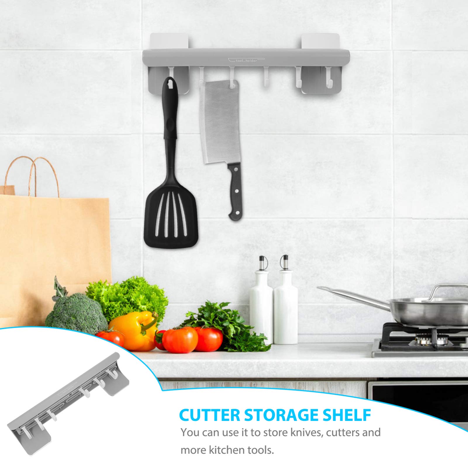 Hemoton Floating Shelf - Wall Mounted Toilet Stand & Kitchen Storage Organizer - Steel Brackets for Bathroom, Kitchen, Bedroom - Space Saving Shelf for Towels, Spices, Books & Decor