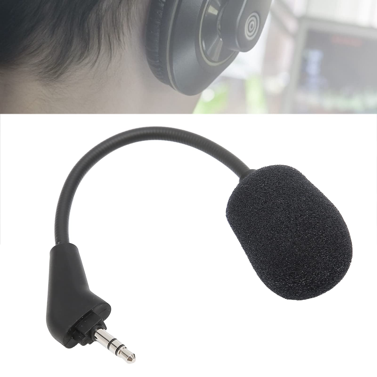 SUNGOOYUE Replacement Gaming Microphone for Corsair HS50 HS60 HS70 HS70 SE Headset - Noise Cancelling Mic with Deep Bass & Copper Core - Perfect for PC Gaming, Streaming & Voice Chat