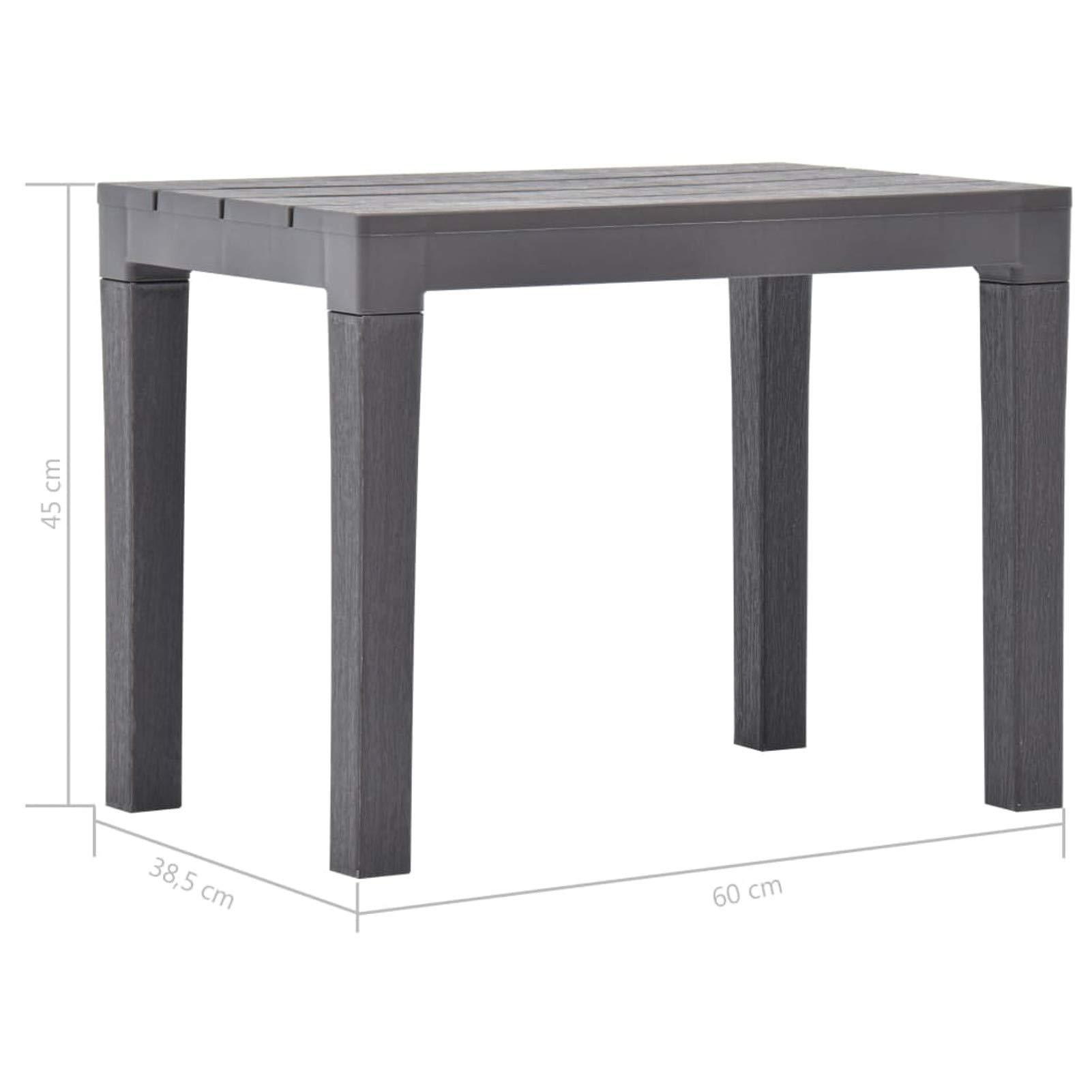 Shubiao 2-Piece Mocca Plastic Patio Bench Set - Farmhouse Outdoor Dining Table & Garden Benches for Backyard, Deck, Porch, and Poolside Relaxation
