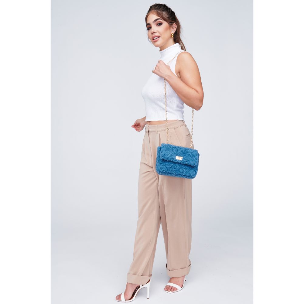 Corriedale Sherpa Crossbody Bag for Women - Soft Fleece Shoulder Purse - Perfect for Travel, Shopping, and Everyday Use