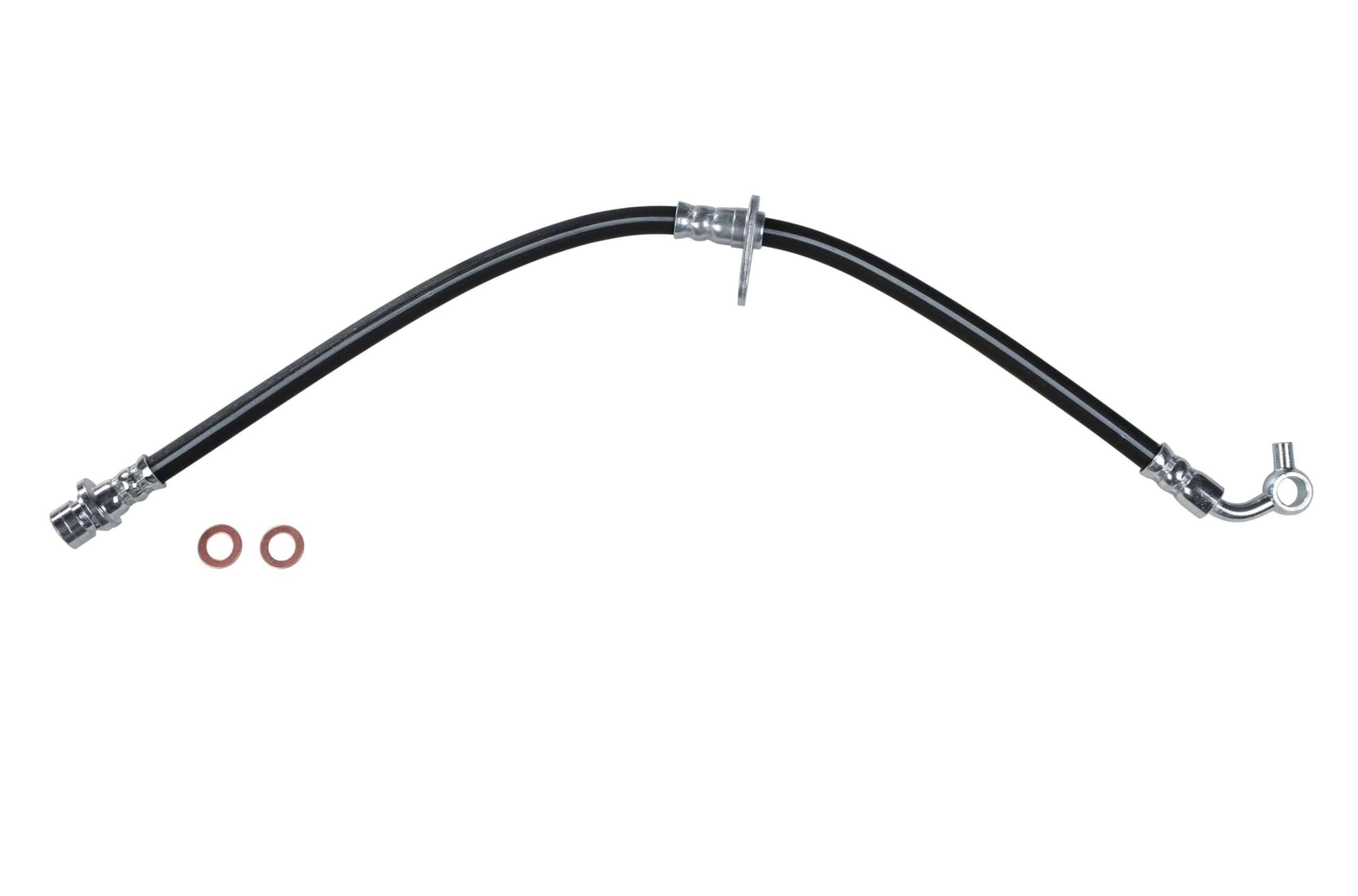Sunsong 2204996 Brake Hydraulic Hose - High Performance Replacement Hose for Cars, Trucks & SUVs - Durable DOT Approved Brake Line for Safe Stopping Power - Ideal for Off-Roading, Towing & Daily Commuting