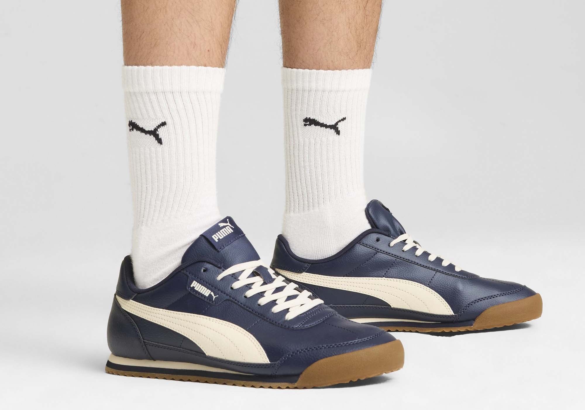 Puma Men's Turino II Comfortable Navy Lace-Up Sneakers - Lightweight Running Shoes for Walking, Gym & Casual Wear