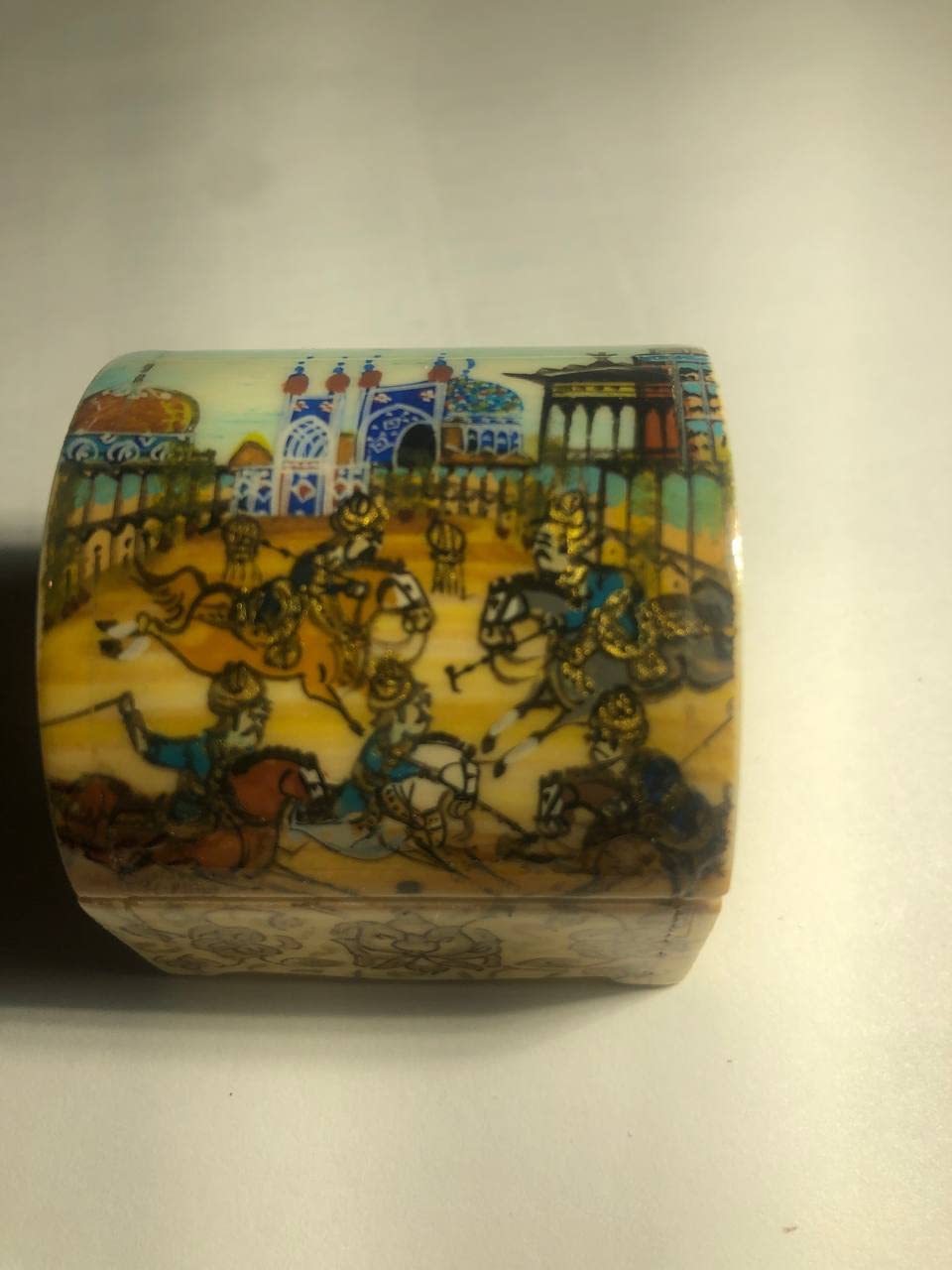 2x2 Inch Elegant Jewelry Box - Handcrafted Royal Polo Game Themed Gift Box for Rings, Necklaces & Keepsakes - Perfect for Weddings, Anniversaries & Special Occasions