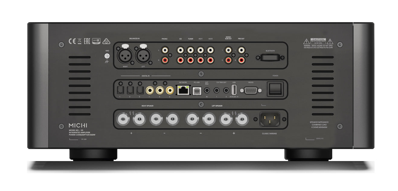 Rotel Michi X5 Series 2 Integrated Stereo Amplifier - High Power Hi-Fi Audio System for Home Theater & Music Listening