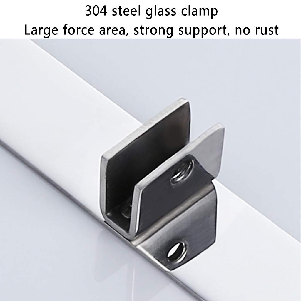 Glass Triangle Bathroom Shelf - Wall-Mounted Corner Storage for Shower & Kitchen