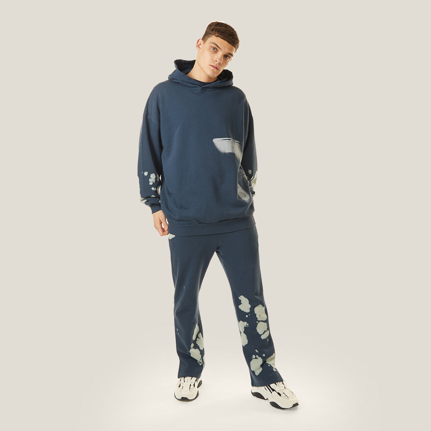 BLEACHED BOY HOODIE - Trendy Distressed Pullover Sweatshirt for Men | Perfect for Streetwear & Casual Outfits
