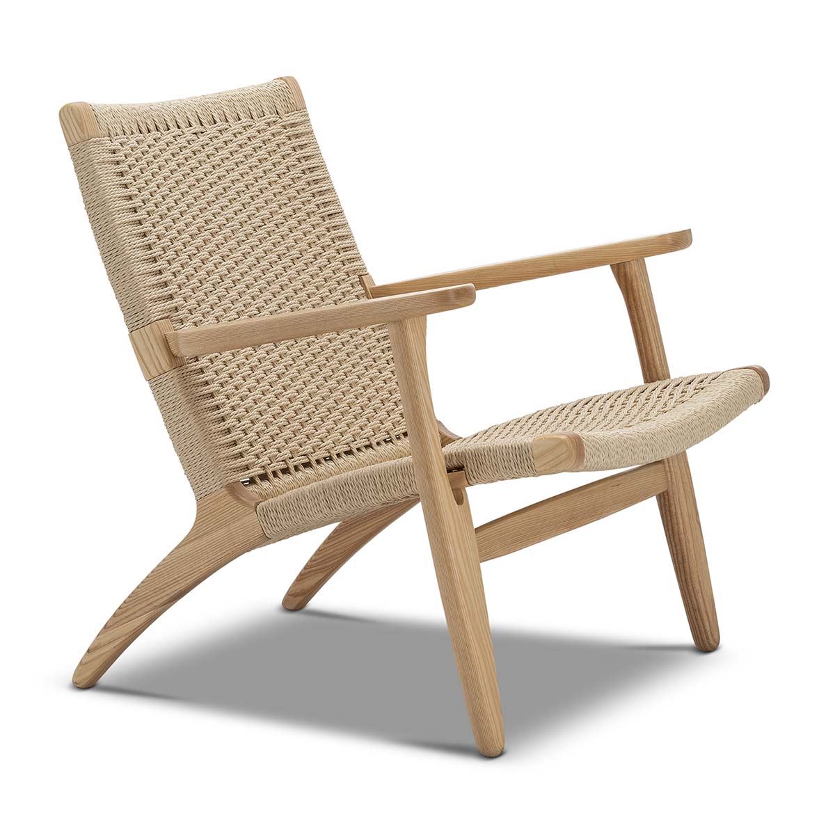 Easi Woven Rope Armchair - Modern Boho Rattan Chair with Cushion, Indoor Outdoor Patio Furniture for Living Room, Bedroom, or Garden Relaxation
