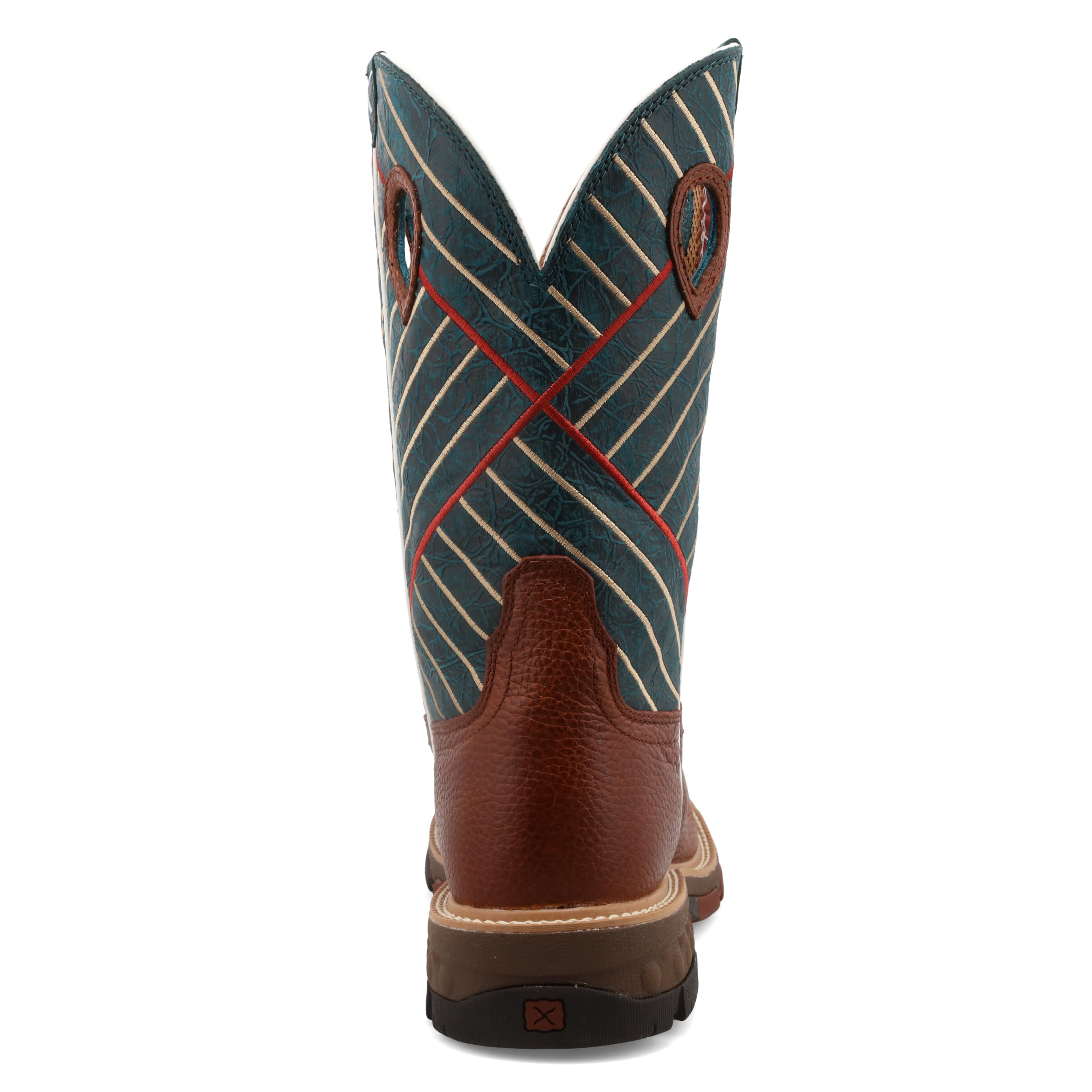Twisted X Men's 12 Inch Western Work Boots - Safety Alloy Toe Pull-On Cowboy Boots for Men | Durable Construction Work Shoes for Ranch, Farm & Outdoor Jobs
