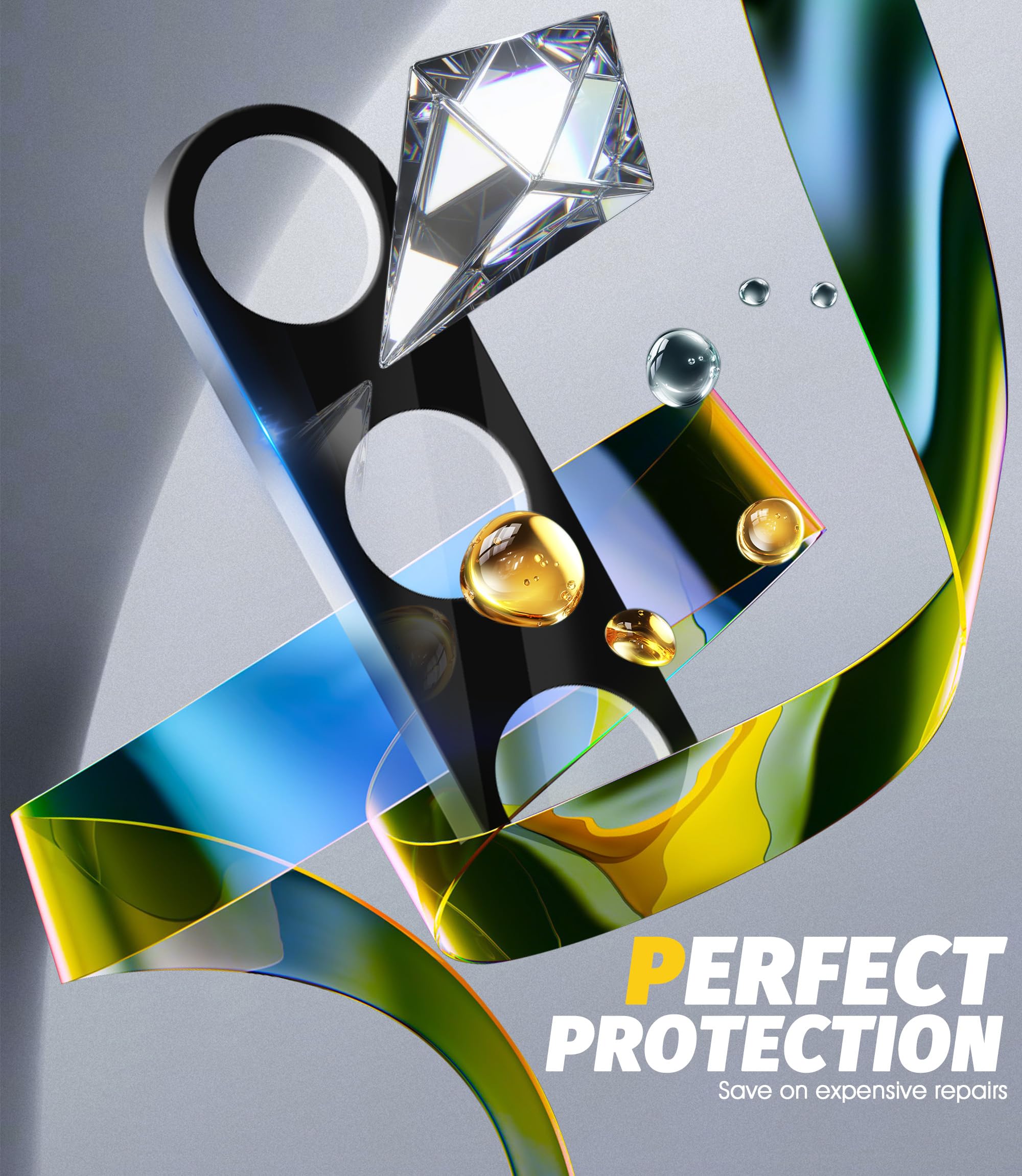 Orzero (3 Pack) Tempered Glass Camera Lens Protector for Samsung Galaxy S24 FE - 9H Hardness Anti-Scratch, Case Friendly, No Impact on Night Shots & Flash - Perfect for Outdoor Adventures, Travel & Daily Protection