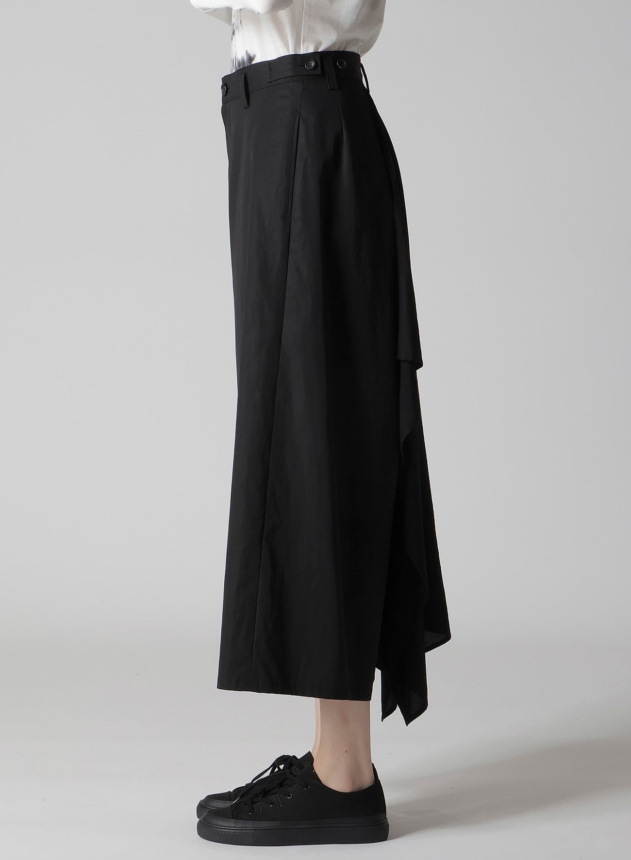 Stylish Cotton Twill Draped D Pants for Women - Comfortable & Elegant High Waist Trousers for Office, Casual Wear & Night Out