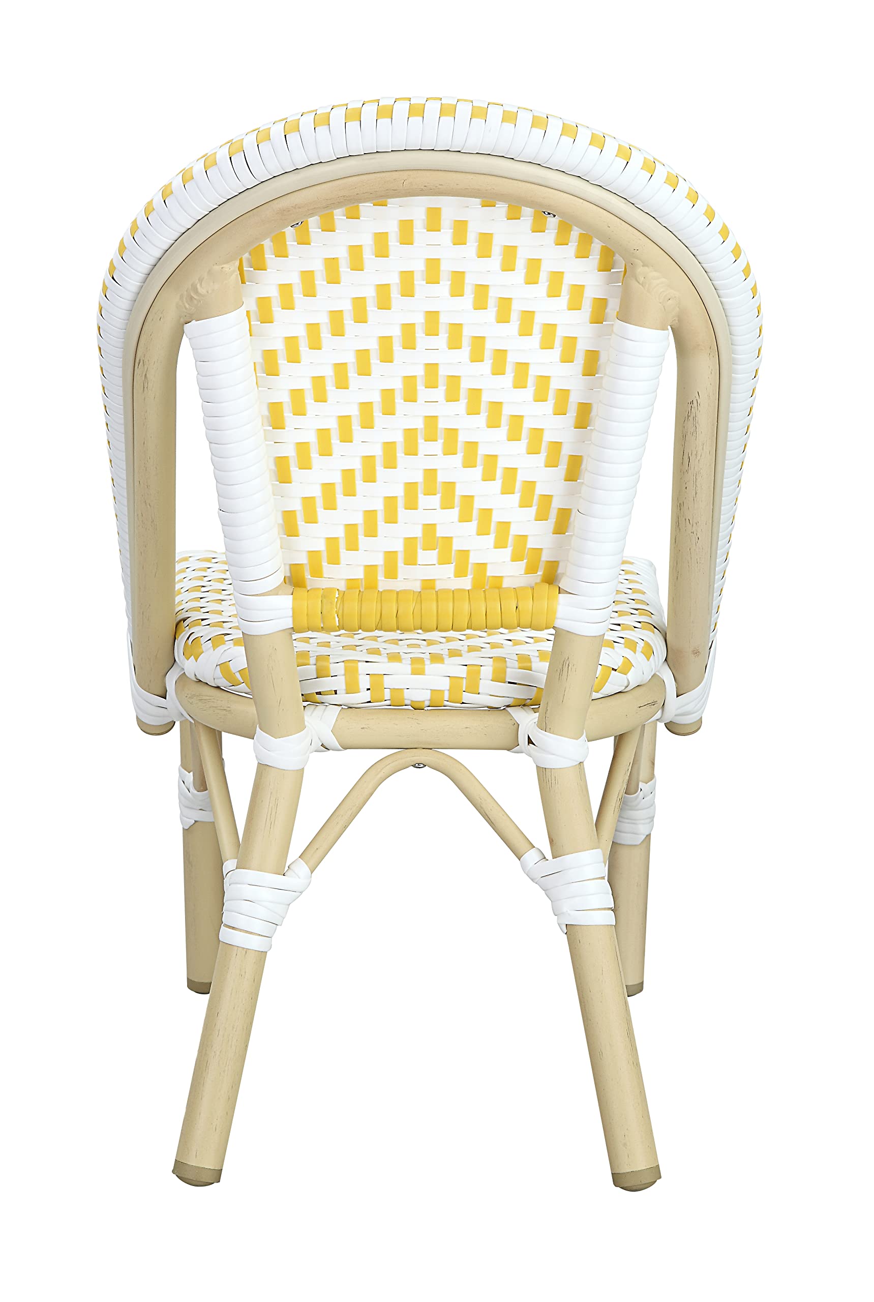 Kids Outdoor Table and Chair Set - All-Weather Durable Children's Furniture for Garden, Pool, Lawn & Backyard - Yellow Play Set for Outdoor Activities, Picnics and Playdates