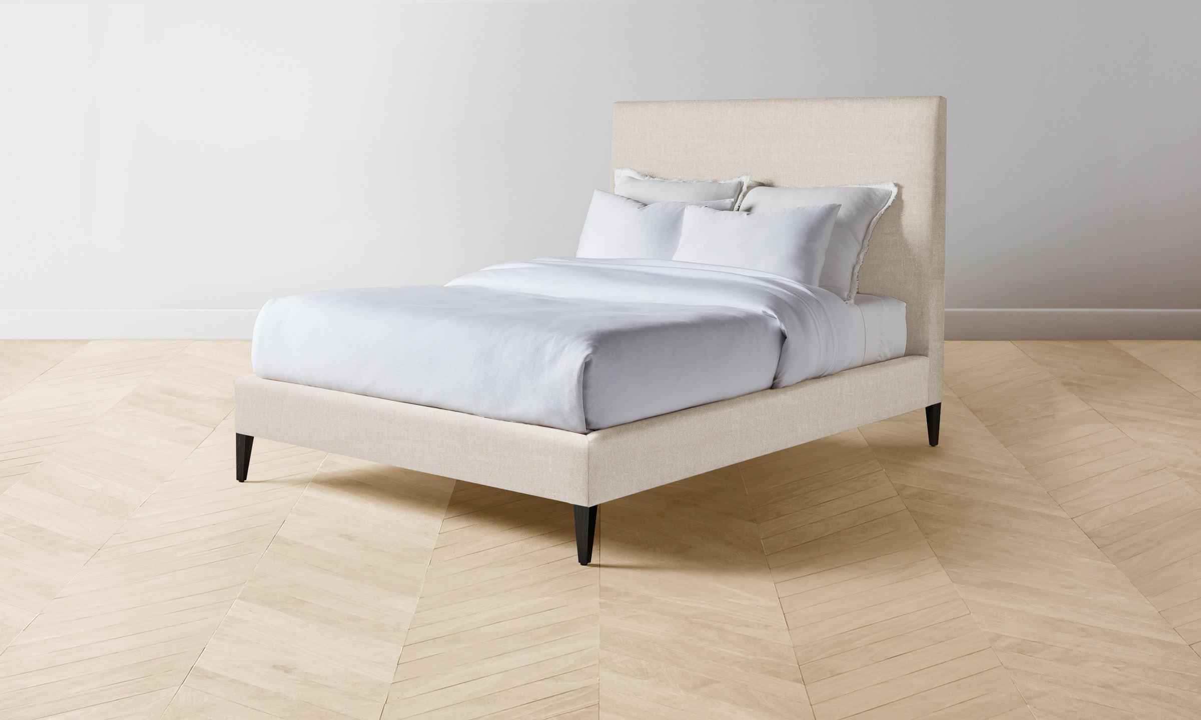 The Essex Bed - Heritage Belgian Linen Upholstered Bed Frame | Luxurious Bedroom Furniture for Modern Homes