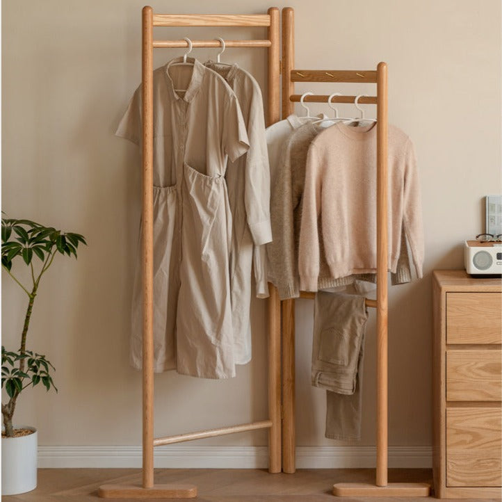 Solid Oak Wood Folding Storage Shelf - Sturdy Foldable Organizer for Closet, Pantry, Laundry Room & Home Organization