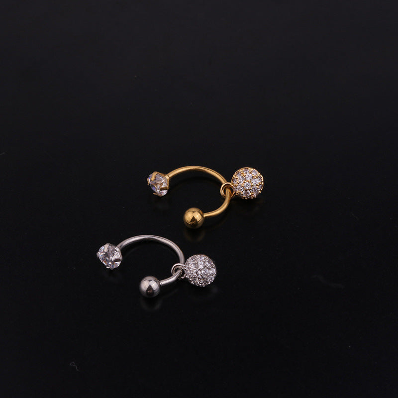 20G Daith Cross Front Back Ear Jacket Hoop Earrings for Women - Stainless Steel Cartilage Earring Set - Gothic Punk Jewelry for Pierced Ears | Perfect for Parties, Concerts and Alternative Fashion | HSPJ232